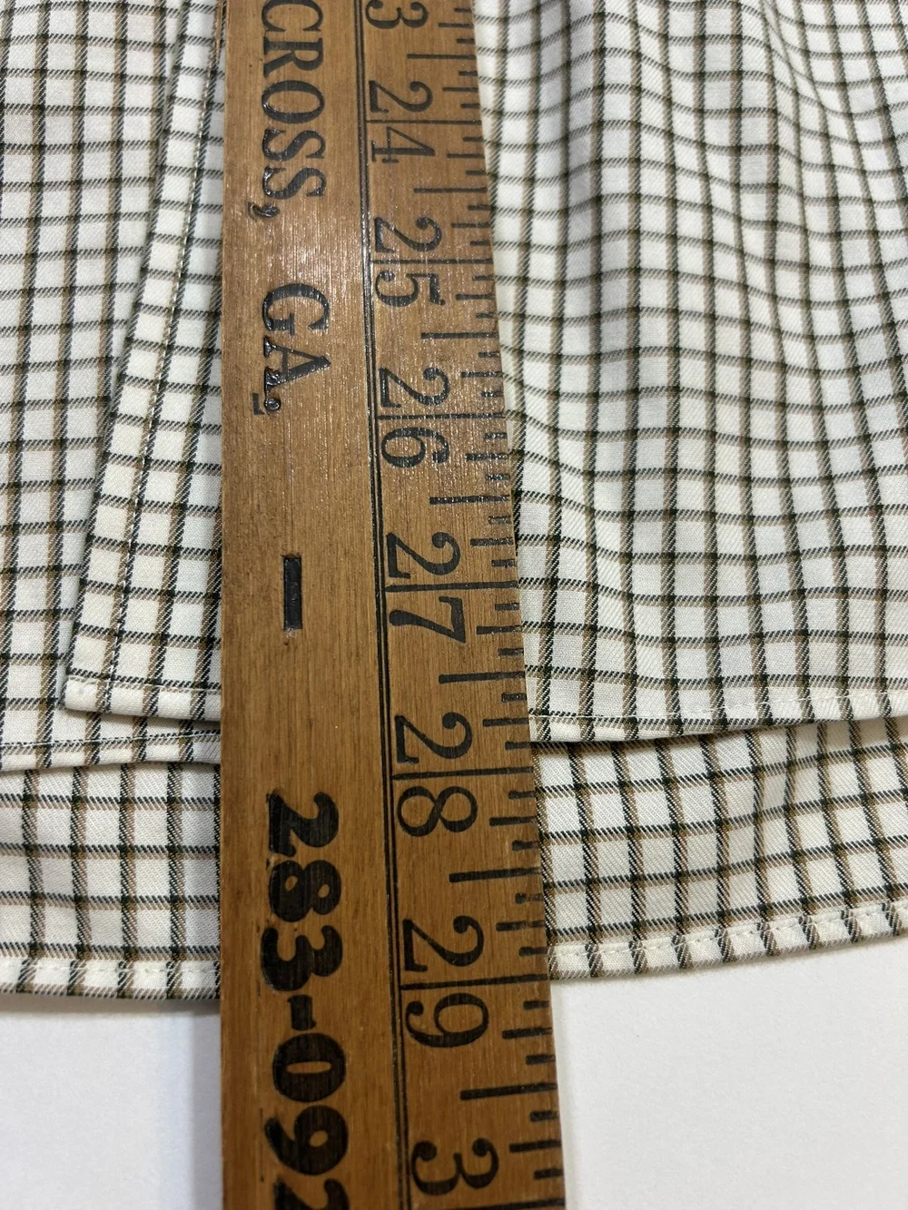 L.L. Bean Men’s Short Sleeve Checkered Shirt XL 100% Cotton